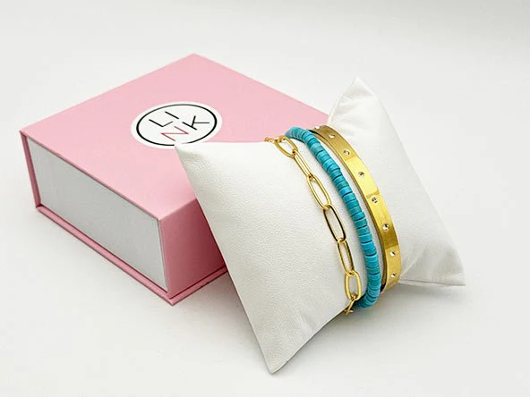 Sparkling Elegant Radiant Bracelet Set | Turquoise