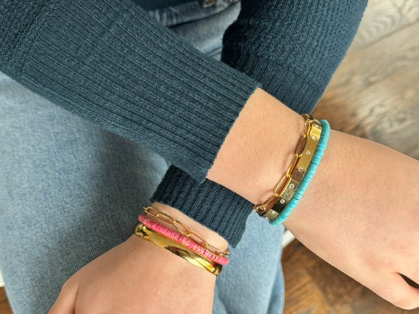 Sparkling Elegant Radiant Bracelet Set | Turquoise - Image 2