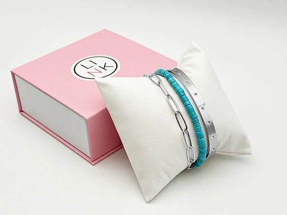 Sparkling Elegant Radiant Bracelet Set | Turquoise - Image 3