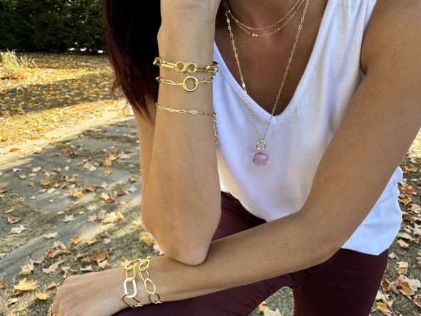Chunky Paperclip Chain Bracelet - Image 4