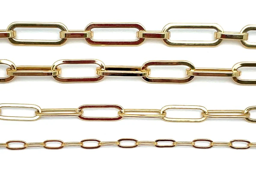 Delicate Sparkling Small Paperclip Chain - Image 7