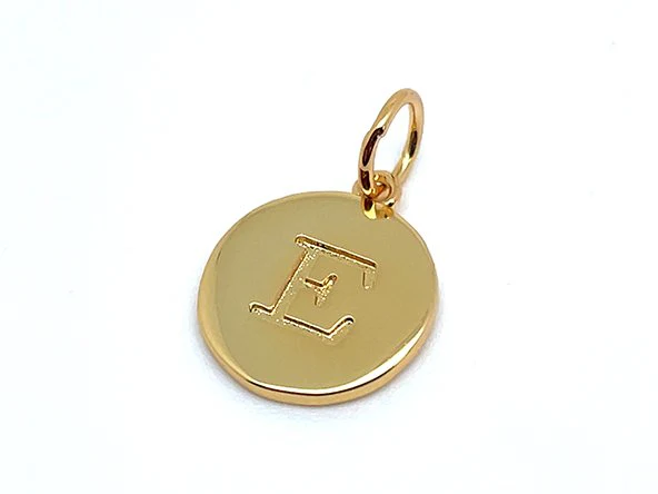 Double Sided Round Initial Charm - Image 12