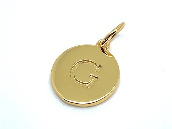 Double Sided Round Initial Charm - Image 14