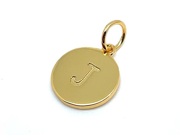 Double Sided Round Initial Charm - Image 17