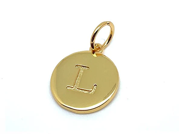 Double Sided Round Initial Charm - Image 19