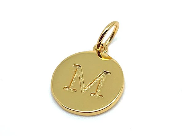 Double Sided Round Initial Charm - Image 20