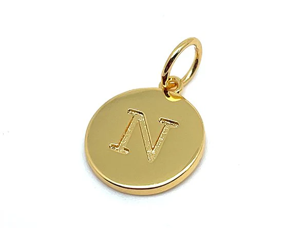 Double Sided Round Initial Charm - Image 21