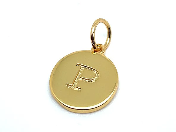 Double Sided Round Initial Charm - Image 22