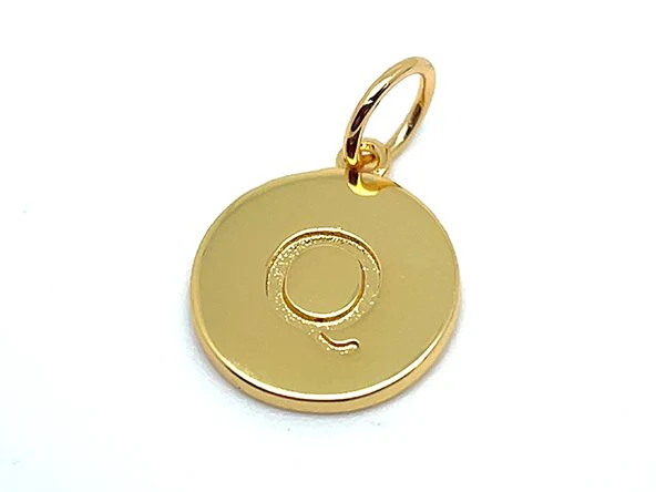 Double Sided Round Initial Charm - Image 24