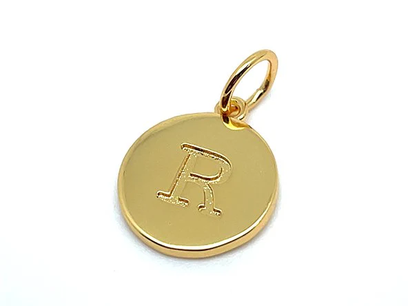 Double Sided Round Initial Charm - Image 25