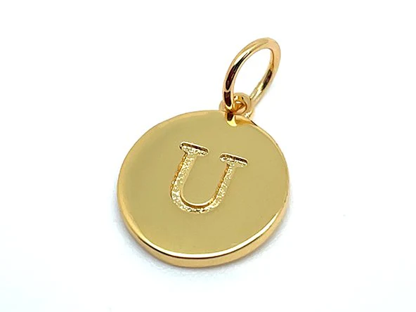 Double Sided Round Initial Charm - Image 28