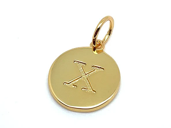 Double Sided Round Initial Charm - Image 31
