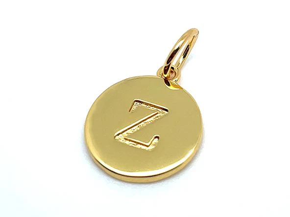 Double Sided Round Initial Charm - Image 33