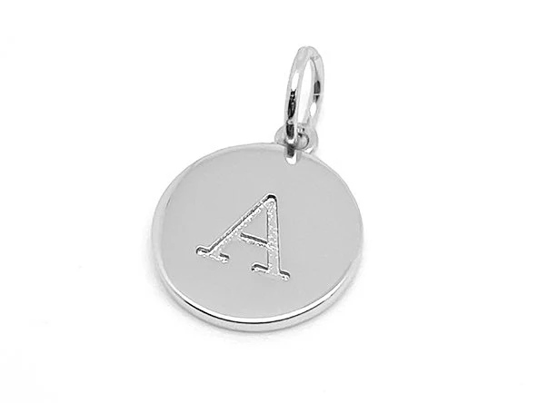 Double Sided Round Initial Charm - Image 34