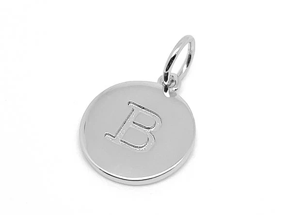 Double Sided Round Initial Charm - Image 35