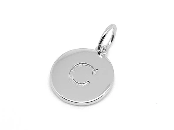 Double Sided Round Initial Charm - Image 36