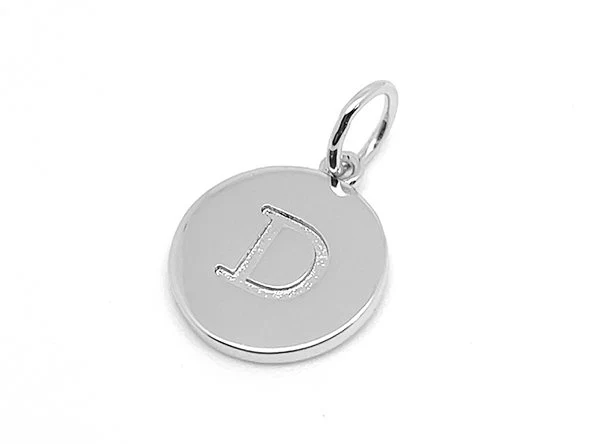 Double Sided Round Initial Charm - Image 37