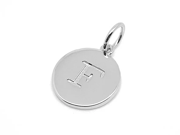 Double Sided Round Initial Charm - Image 39