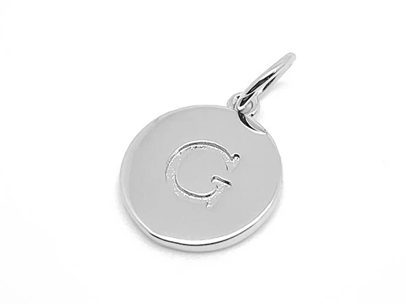 Double Sided Round Initial Charm - Image 40