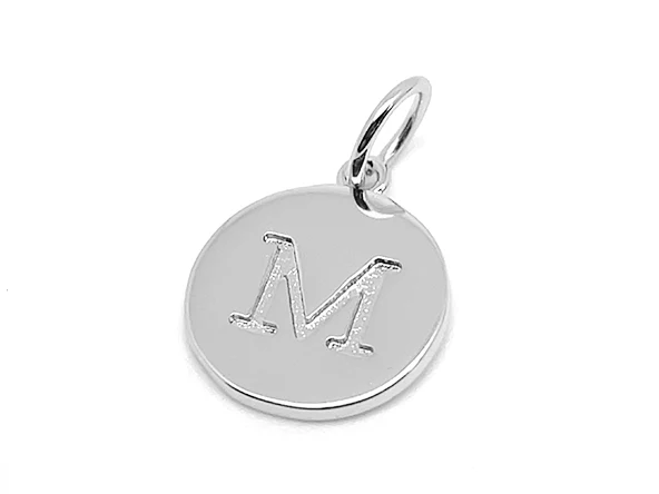 Double Sided Round Initial Charm - Image 46