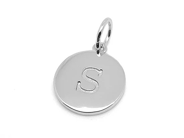 Double Sided Round Initial Charm - Image 52