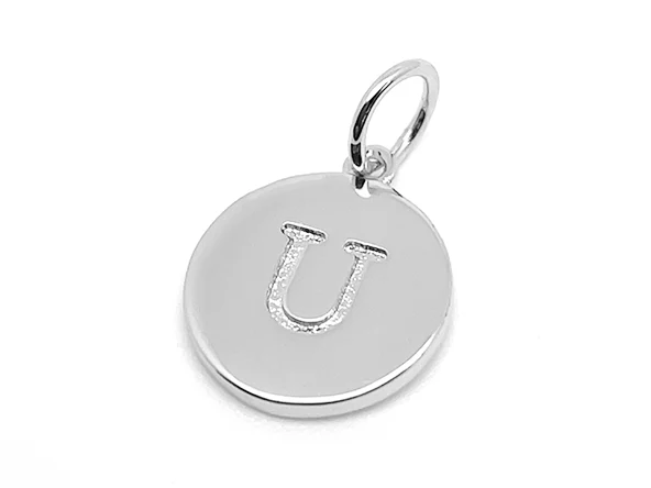 Double Sided Round Initial Charm - Image 54