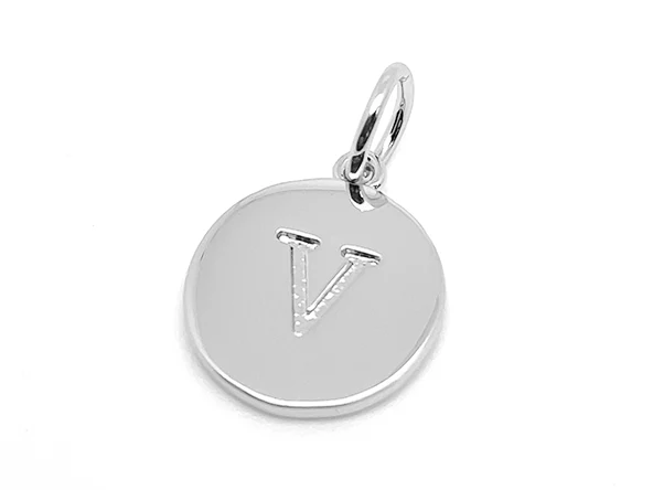 Double Sided Round Initial Charm - Image 55