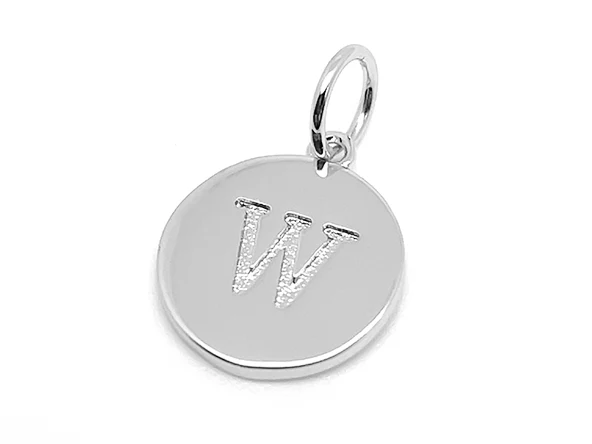 Double Sided Round Initial Charm - Image 56