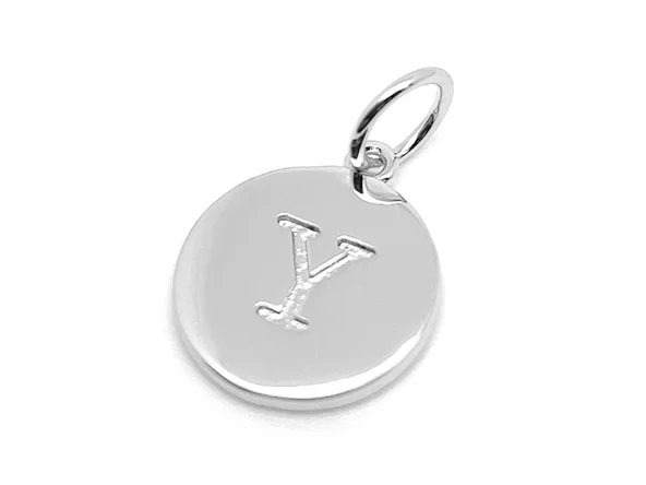 Double Sided Round Initial Charm - Image 58