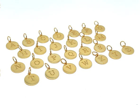 Double Sided Round Initial Charm - Image 6