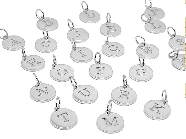 Double Sided Round Initial Charm - Image 7