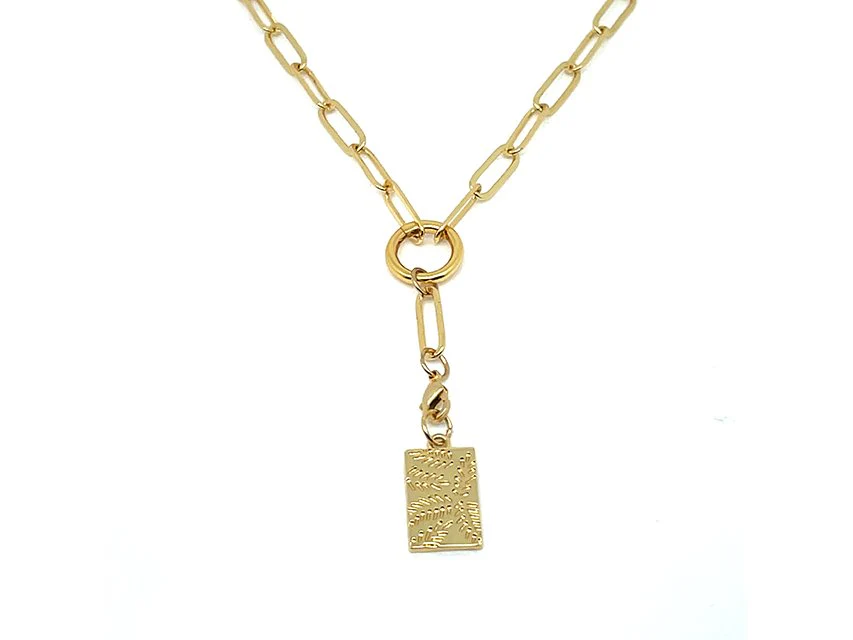 Elegant Paperclip Chain with Extender - Image 4