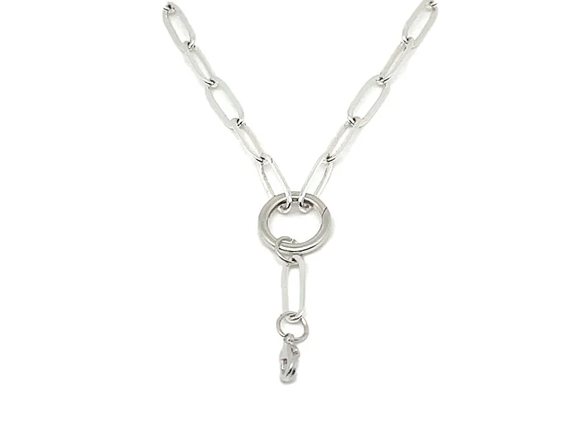 Elegant Paperclip Chain with Extender - Image 5