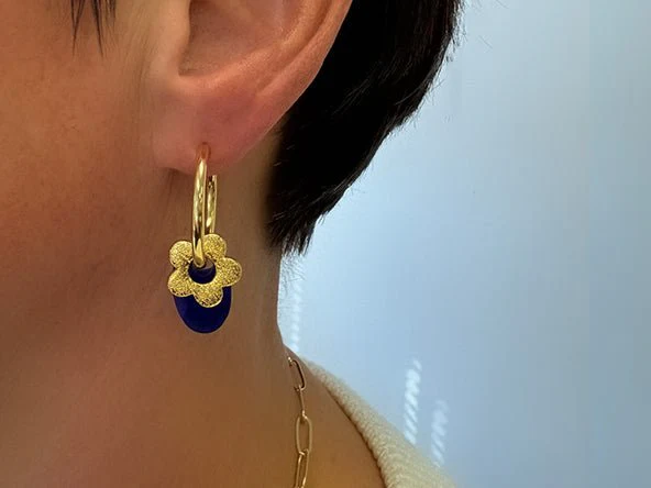 Large Colorful Teardrop Earring Charms - Image 3