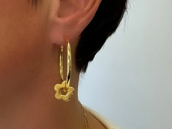 Large Hoop Earrings - Image 4
