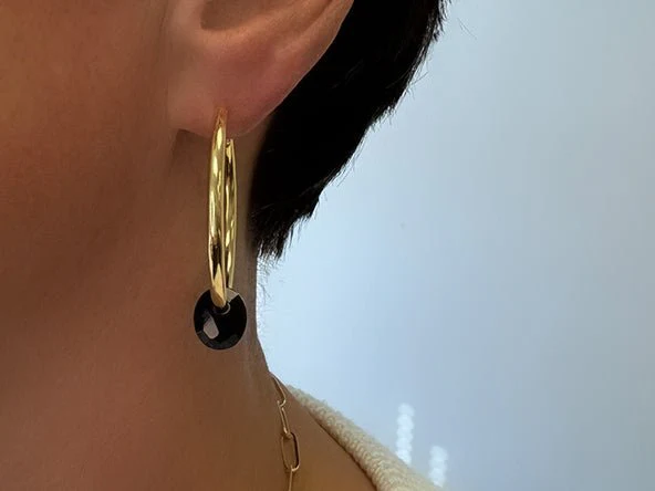 Large Hoop Earrings - Image 5