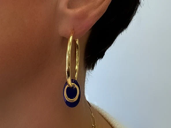 Large Hoop Earrings - Image 8