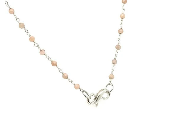 Treasure Box | Peach Moonstone Rosary Chain - Image 5