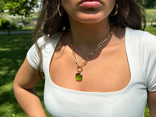 Peridot Green Infinity | Square - Image 3