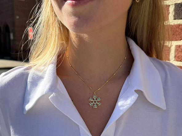 Snowflake Star Pendant - Image 2