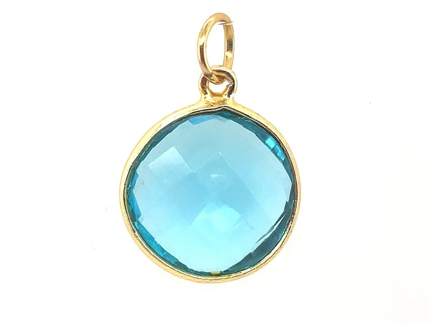 Sparkling Round Birthstone Pendants - Image 30