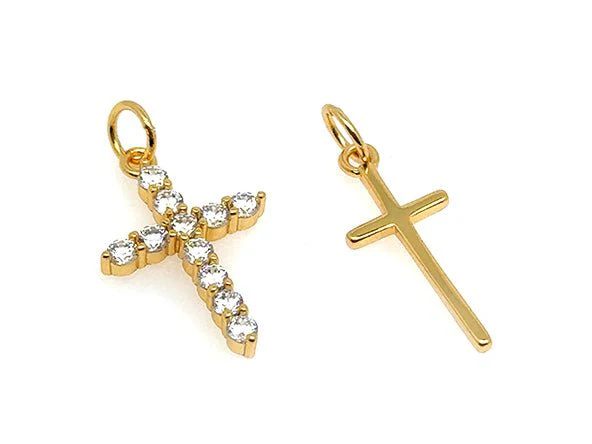 Small Sparkling Cross Pendant - Image 8