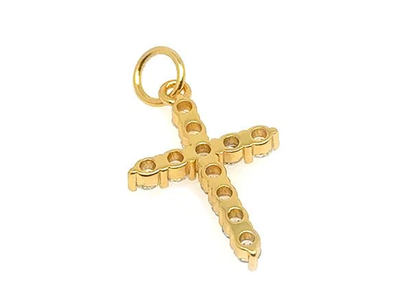 Small Sparkling Cross Pendant - Image 9