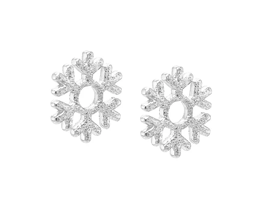 Sparkling Snowflake Earring Charms - Image 4