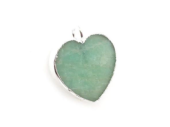 Timeless Heart Pendant | Natural Amazonite - Image 5