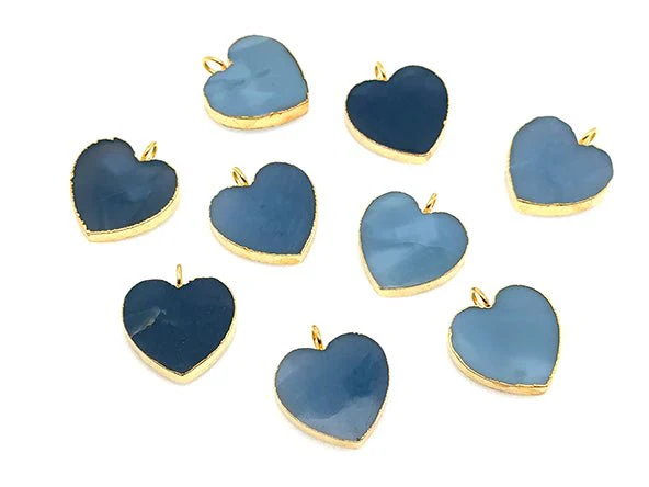 Timeless Heart Pendant | Natural Blue Opal - Image 5