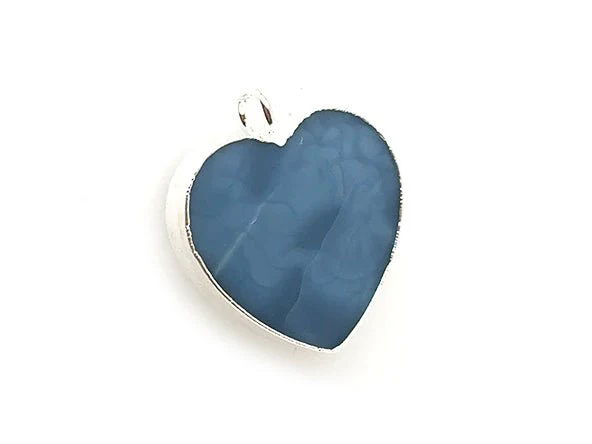 Timeless Heart Pendant | Natural Blue Opal - Image 6