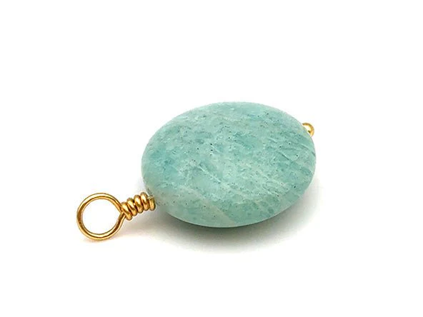 Vintage | Amazonite Coin Pendant - Image 3