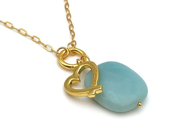 Vintage | Amazonite Rectangle Pendant - Image 2
