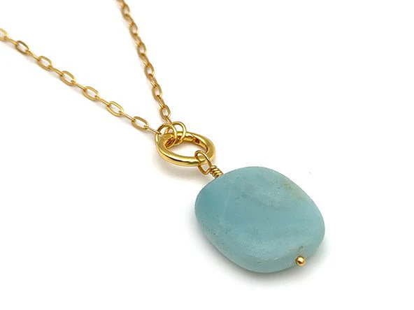 Vintage | Amazonite Rectangle Pendant - Image 3